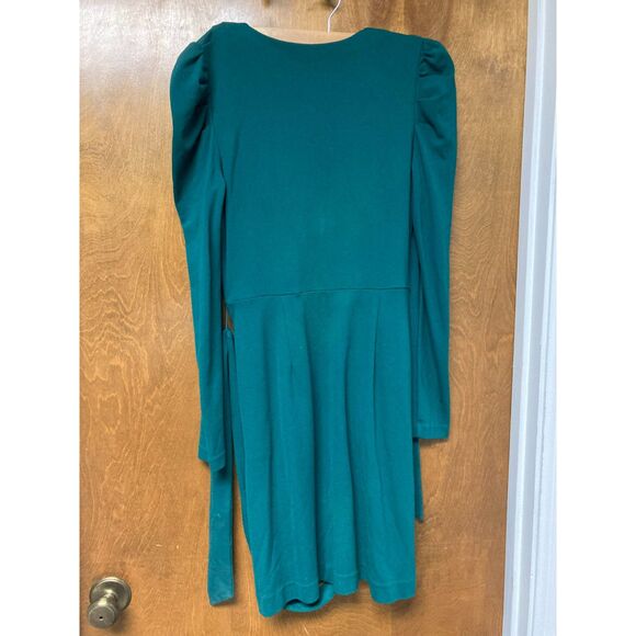 Boden Jersey Wrap Dress Emerald Green Size 2 - Picture 6 of 6